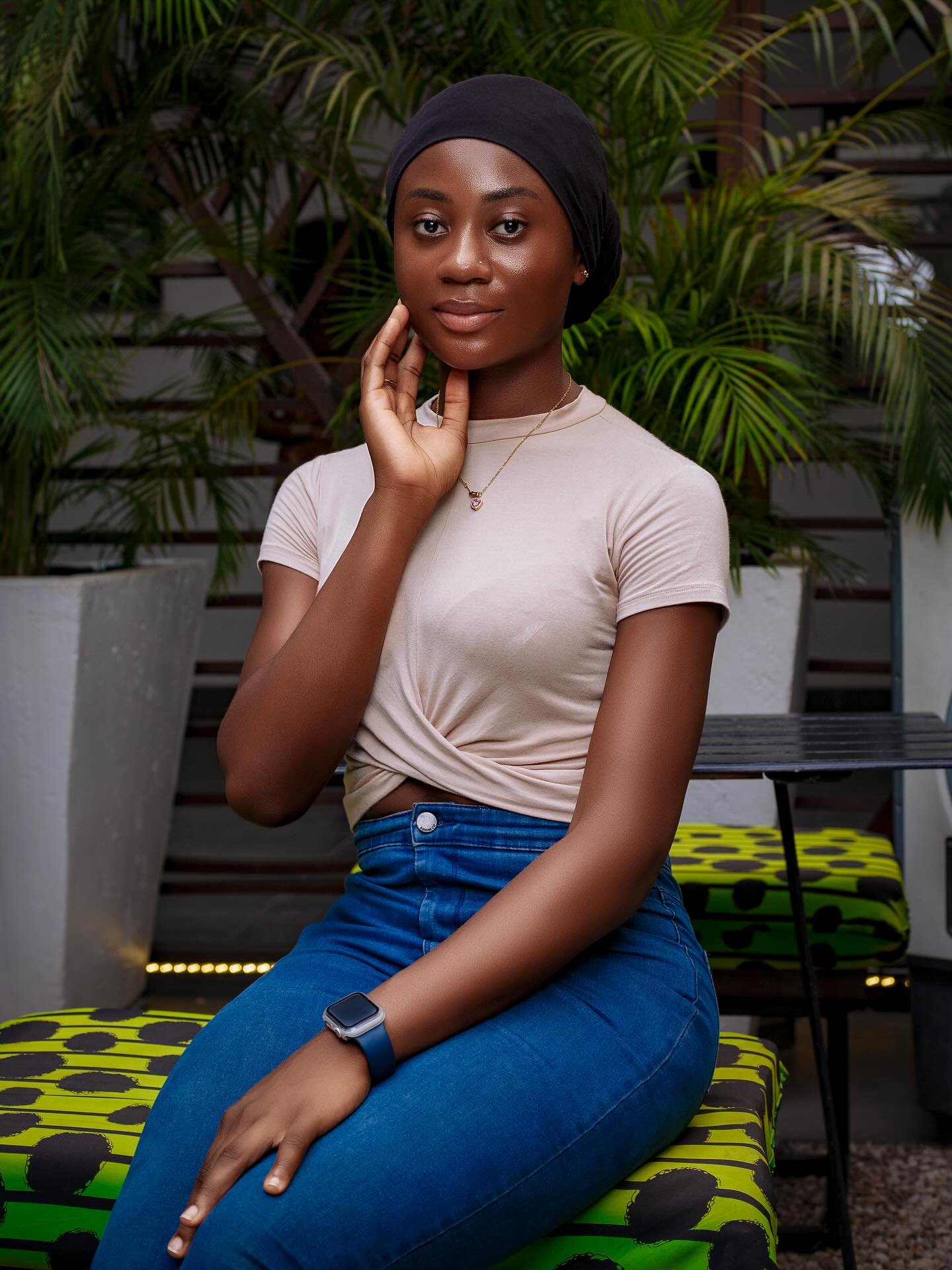 Studio portrait photography example